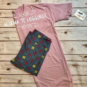LLR solid pink Irma with TC Leggings